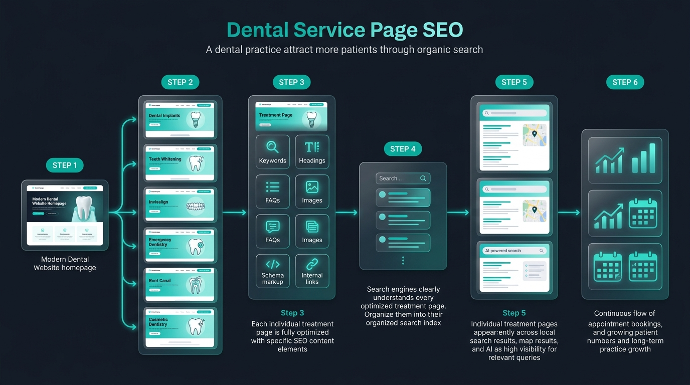 Dental Service Page SEO: How to Rank Each Treatment hero mockup