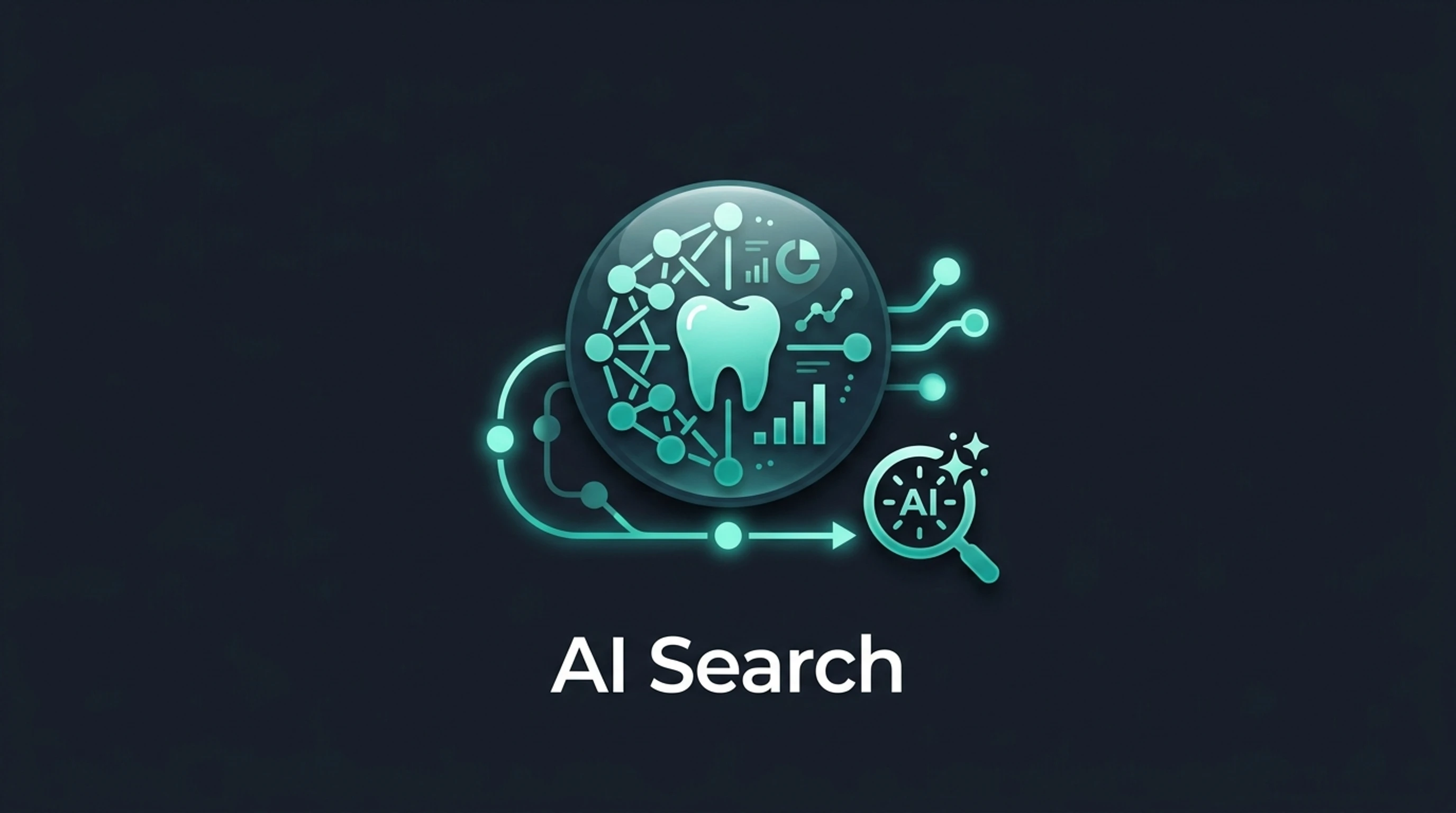 Generative search and answer engine optimization network diagram