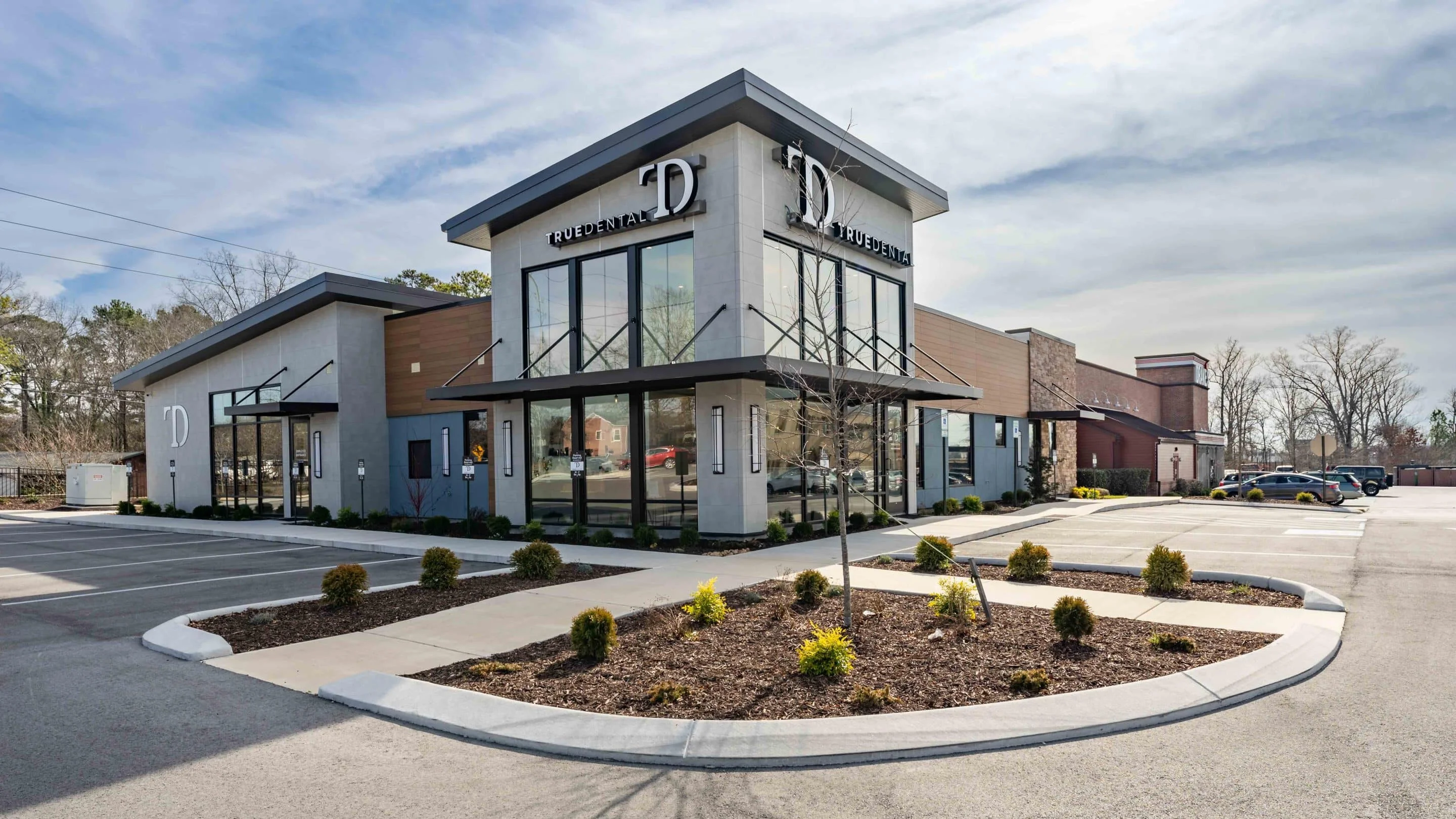 True Dental office exterior building facade
