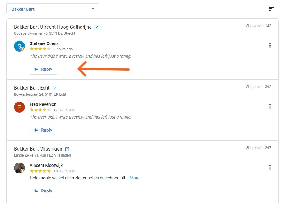 Dashboard for handling negative reviews with HIPAA compliant templates