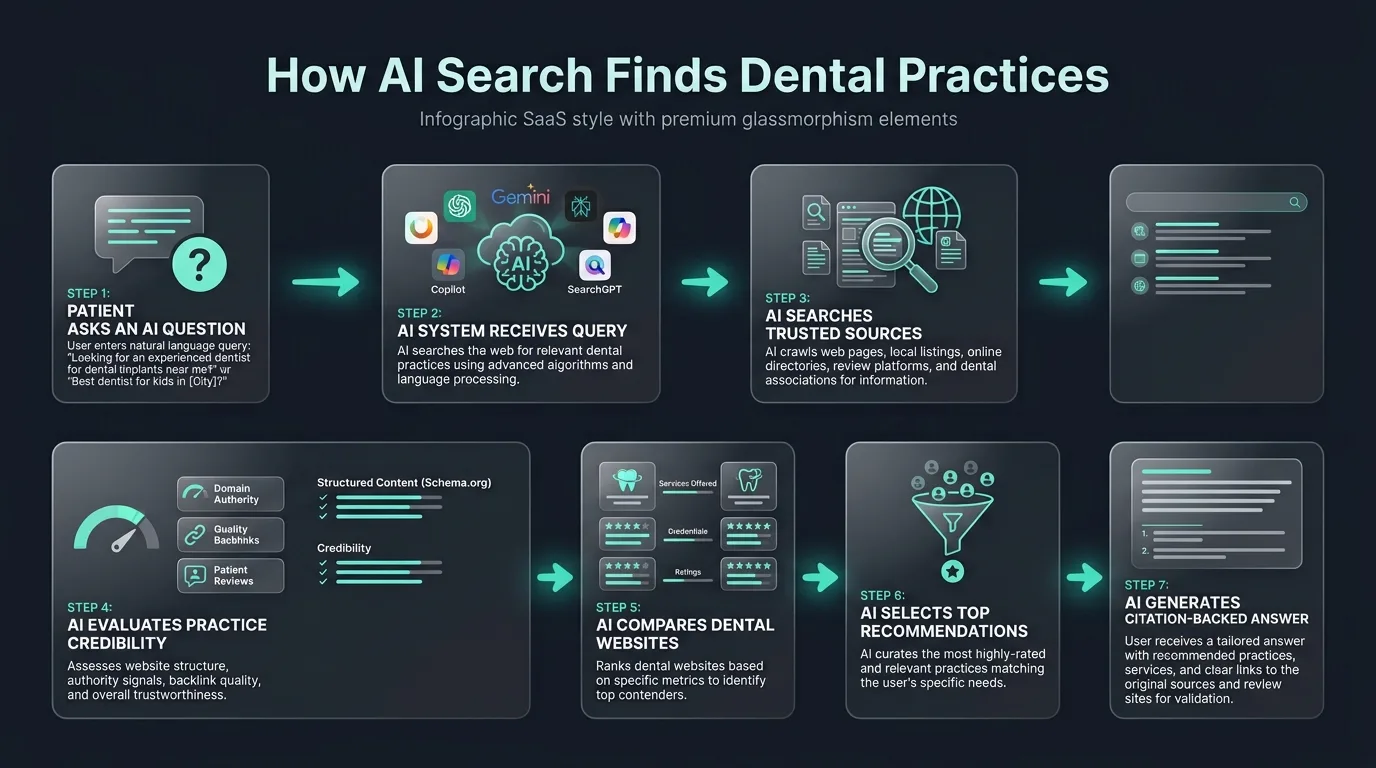 How AI web crawlers analyze and find local dental listings
