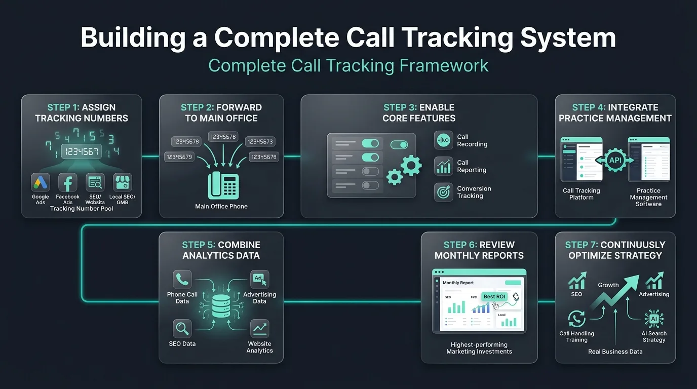Establish call tracking pipeline map