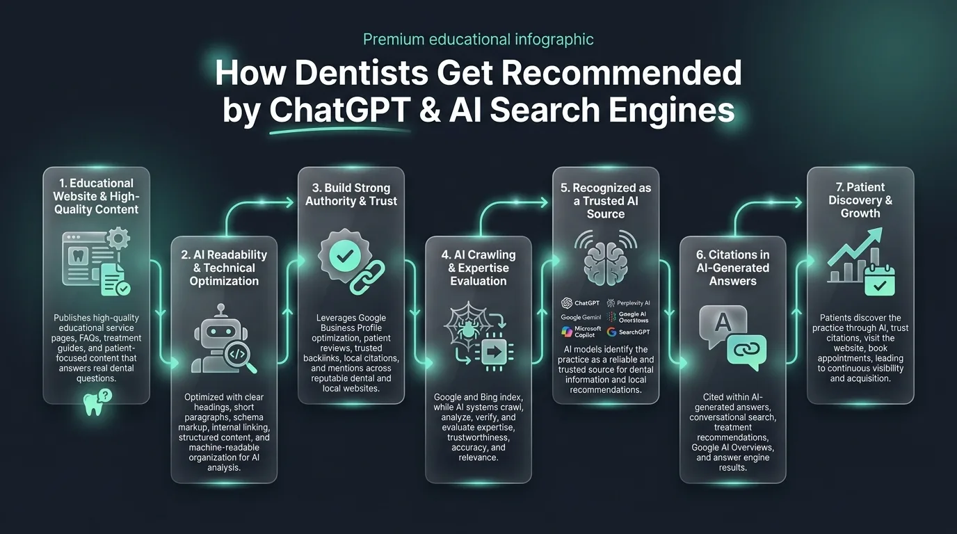 Patients asking ChatGPT for local dentist recommendations