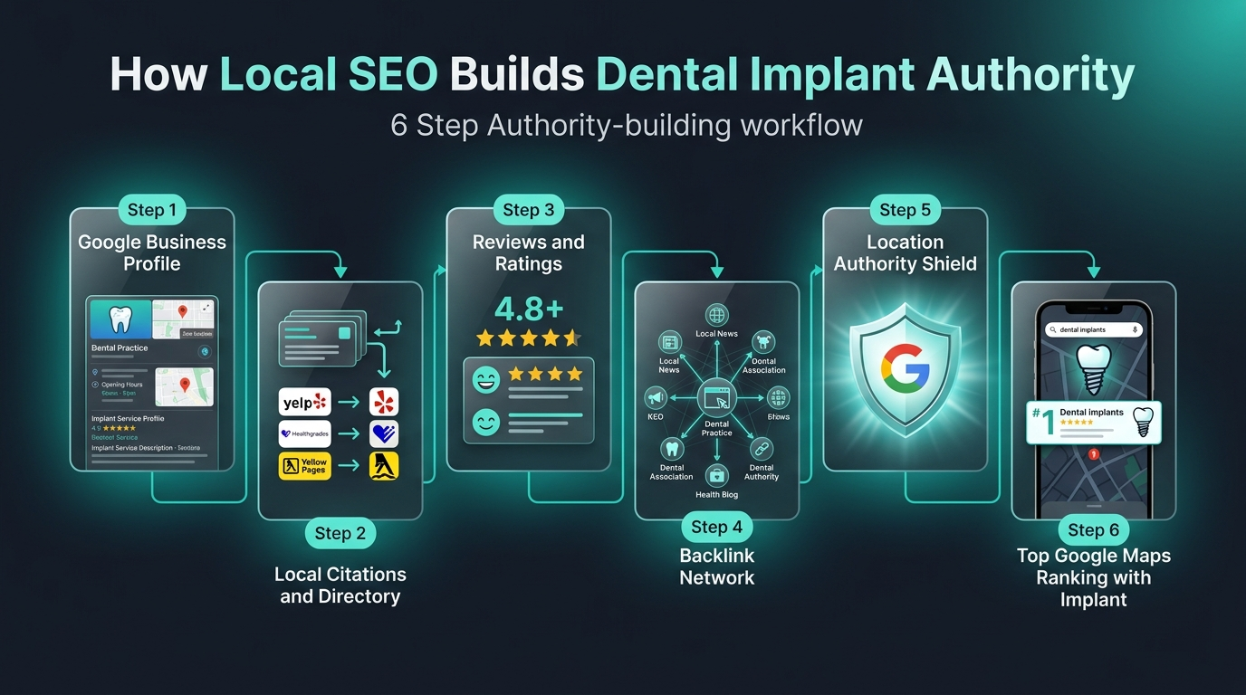 Local directory citation consistency and backlink builder diagram