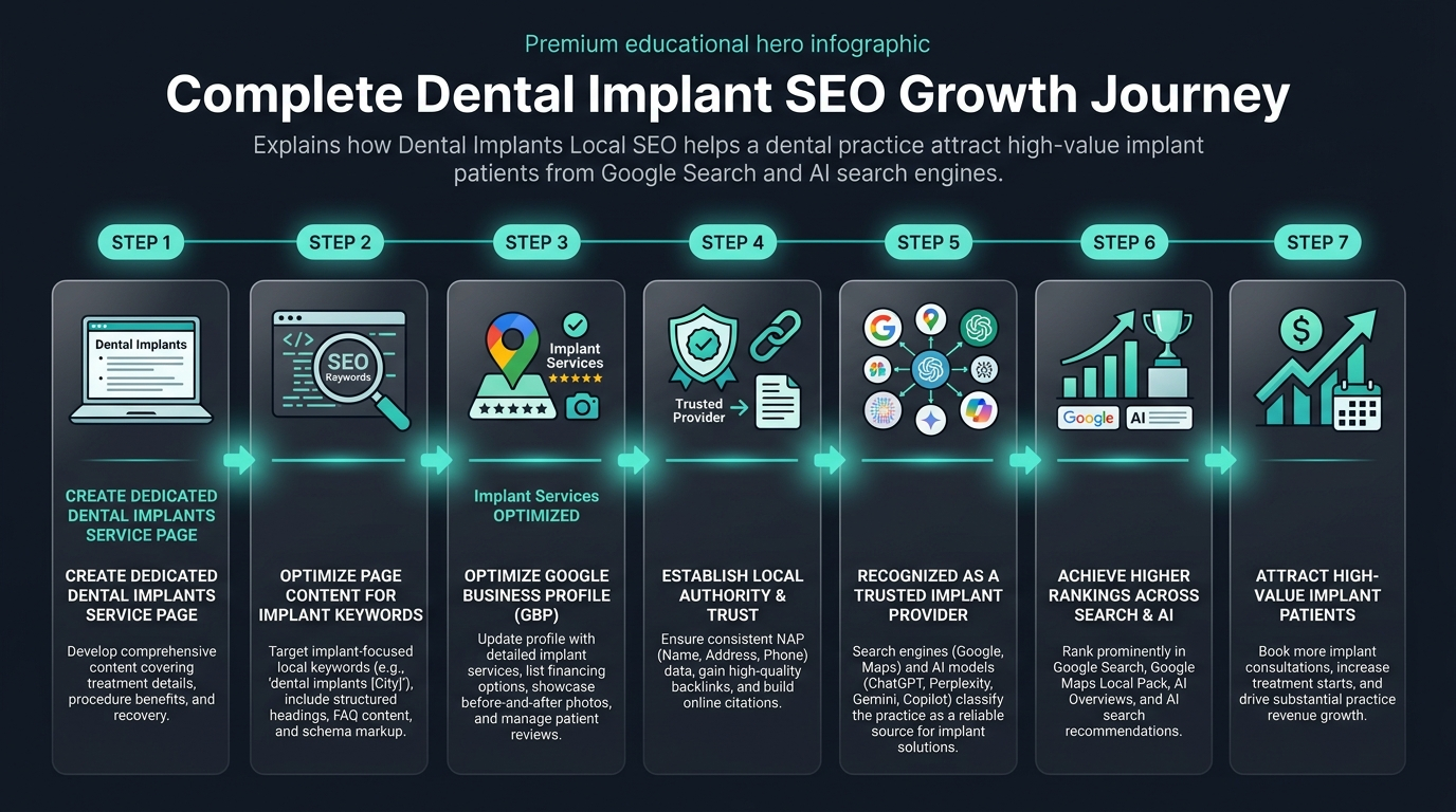 Dental Implants Local SEO guide featured hero banner