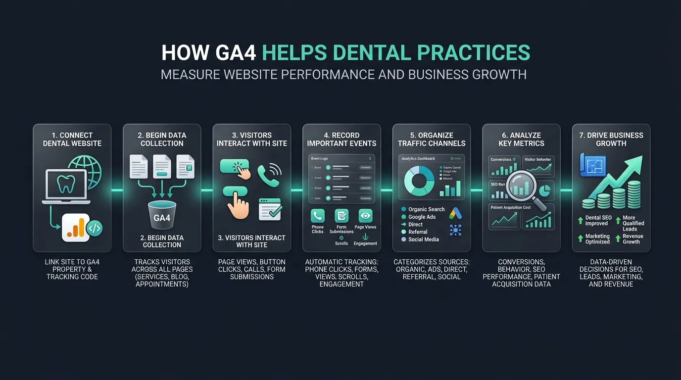 GA4 Setup for Dental Websites featured hero banner