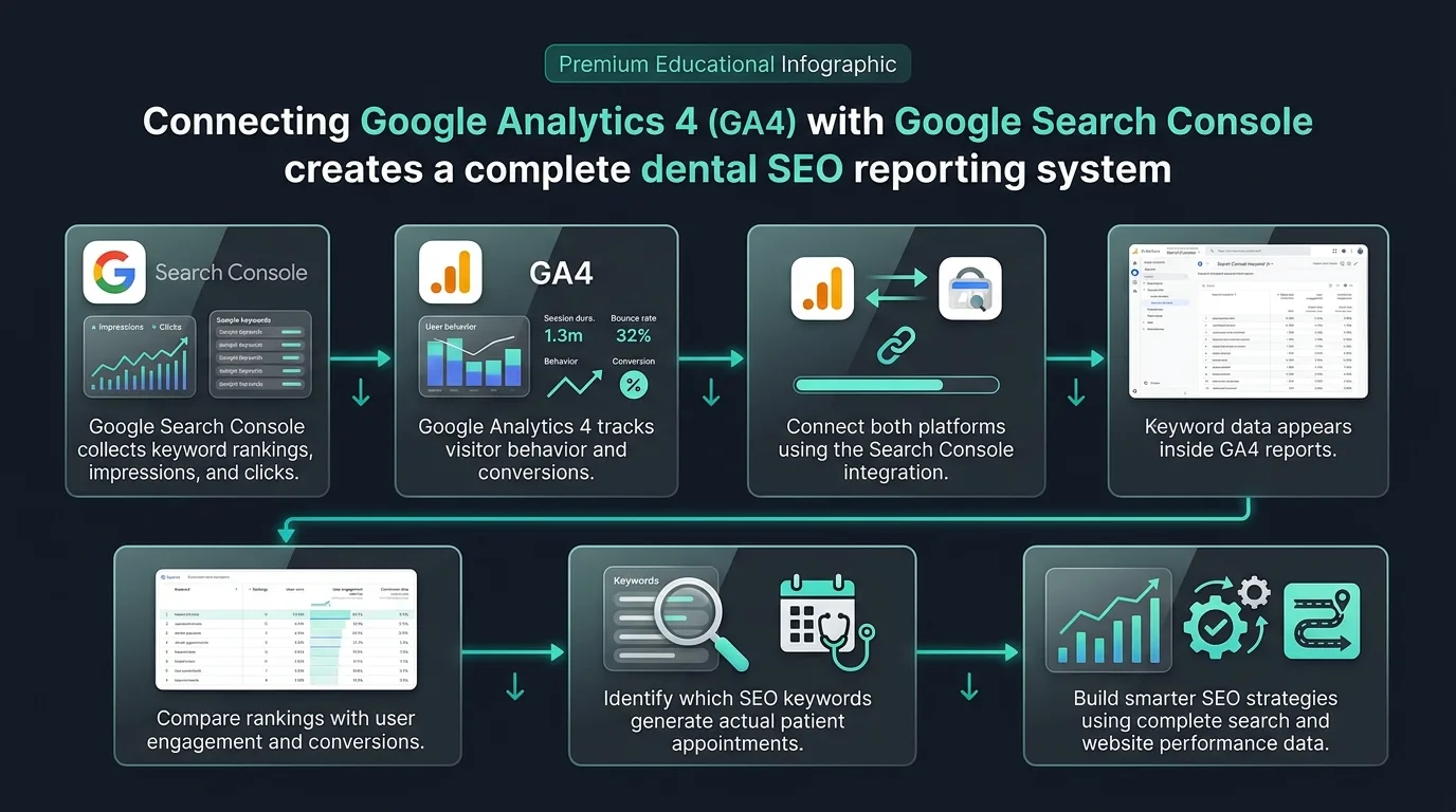 Linking Google Analytics and Search Console properties