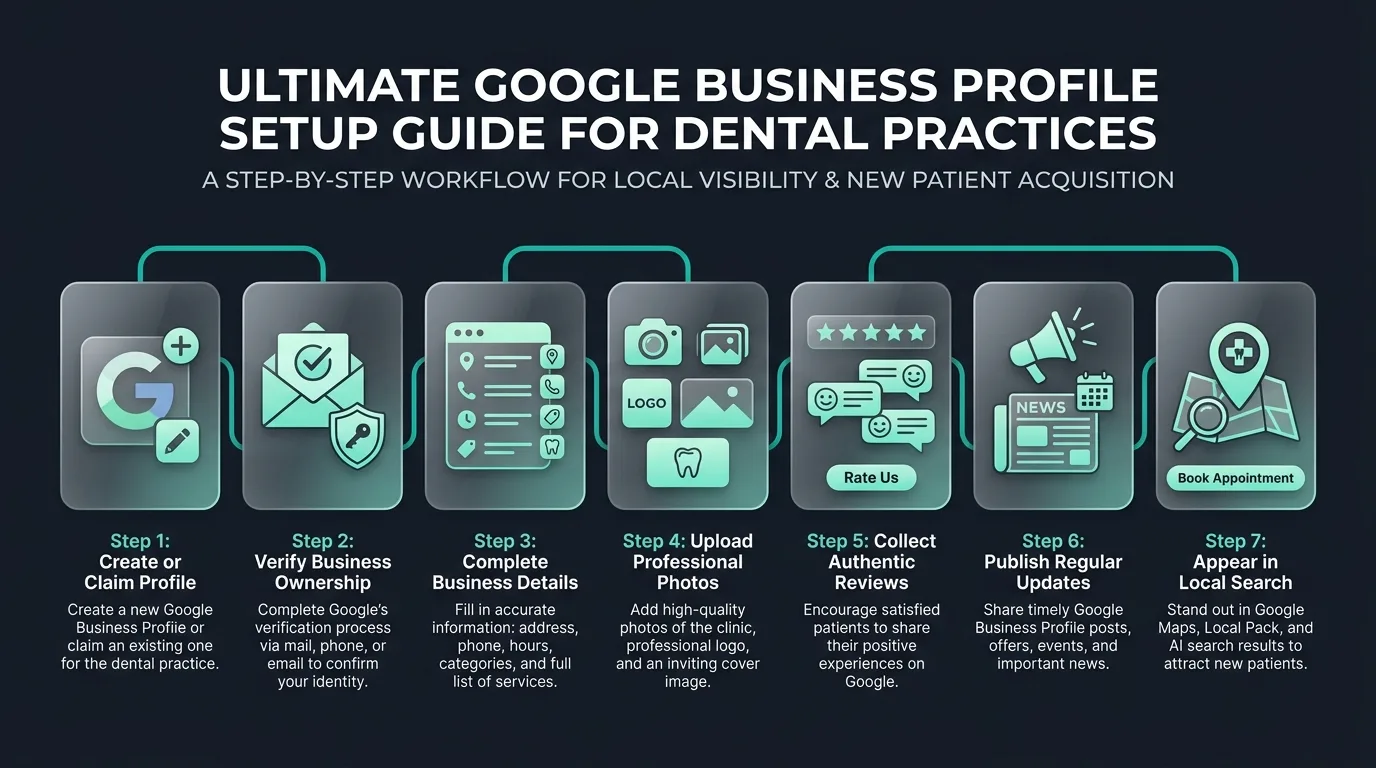 GBP Setup for a Brand New Dental Practice guide featured hero banner