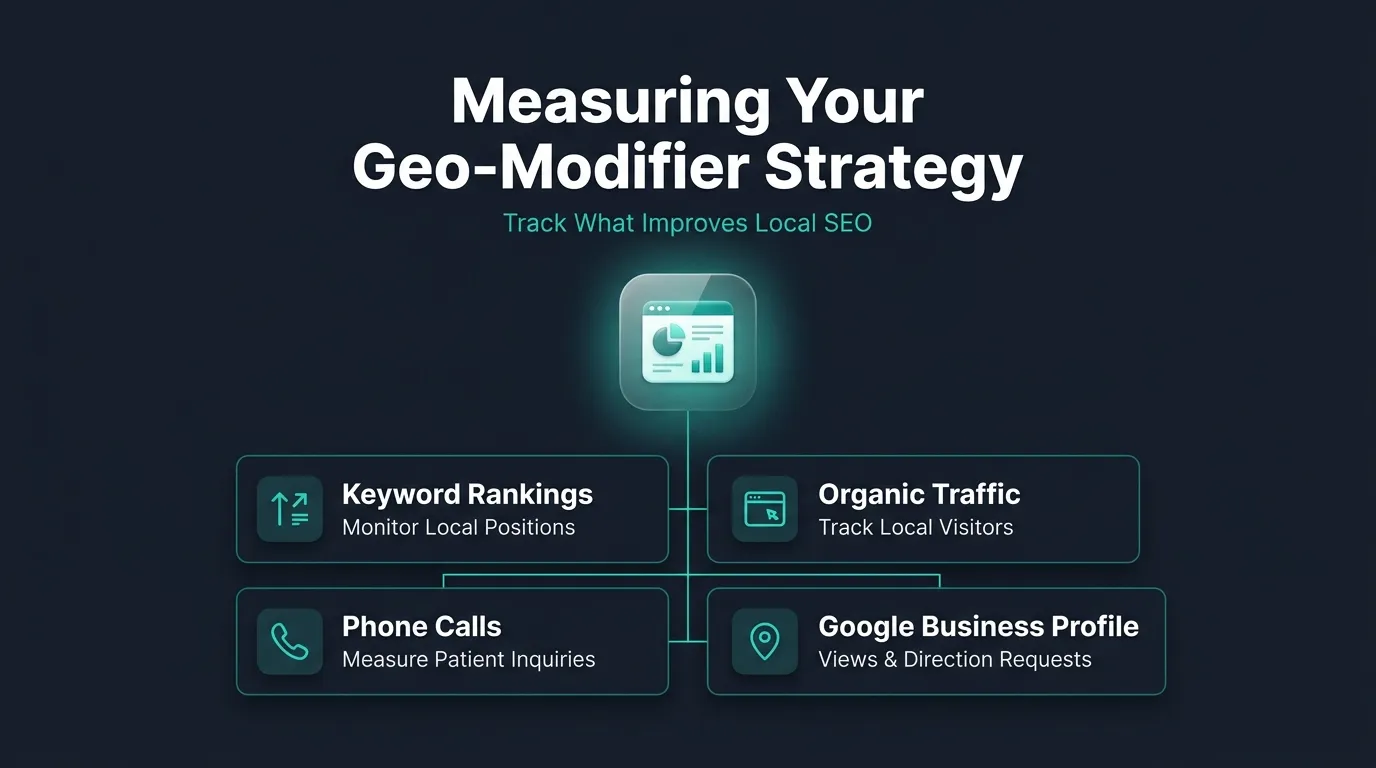 Measuring the results of your geo-modifier keyword strategy dashboard