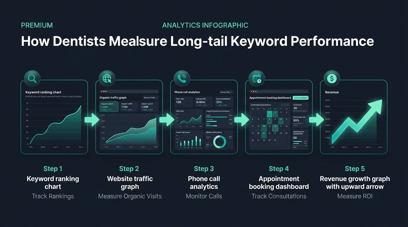 How dentists measure long-tail keyword performance with analytics dashboards