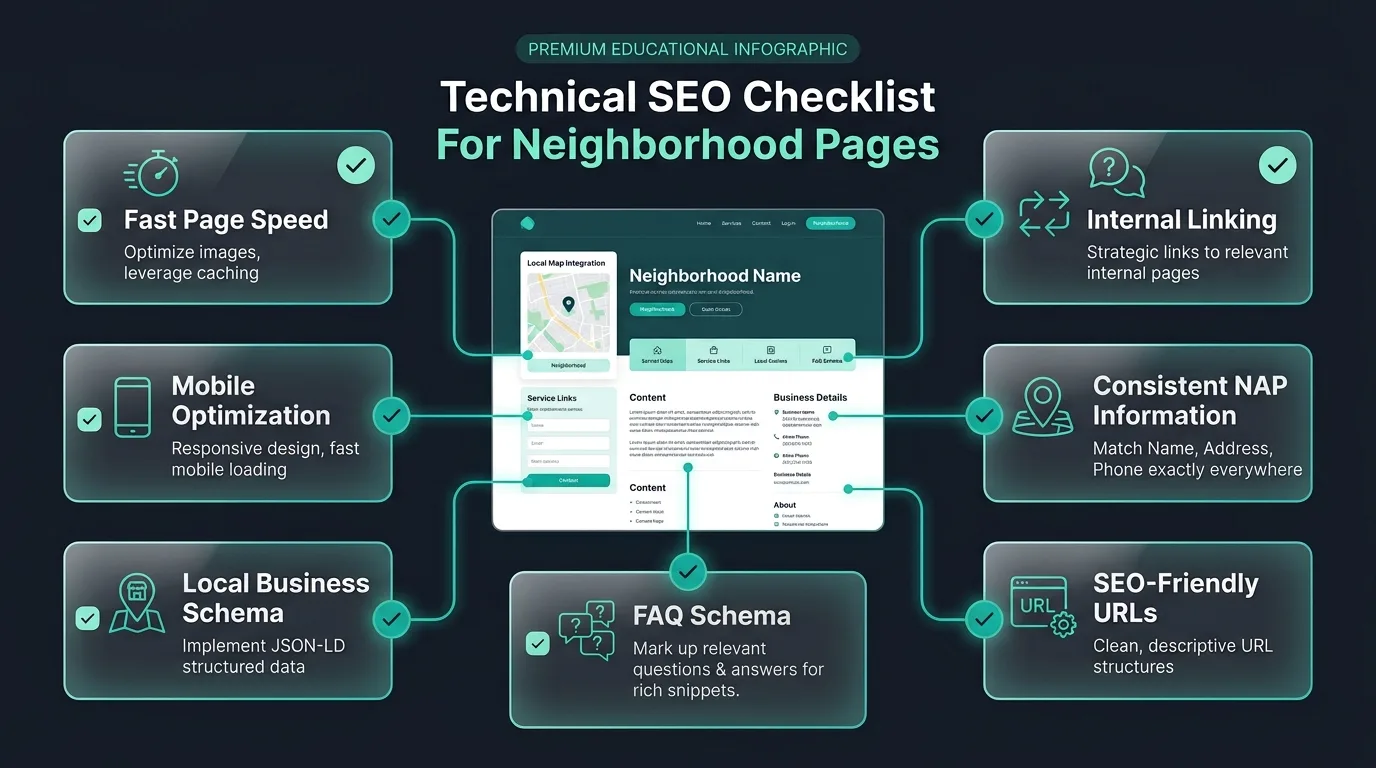 Technical SEO checklist for neighborhood dental pages