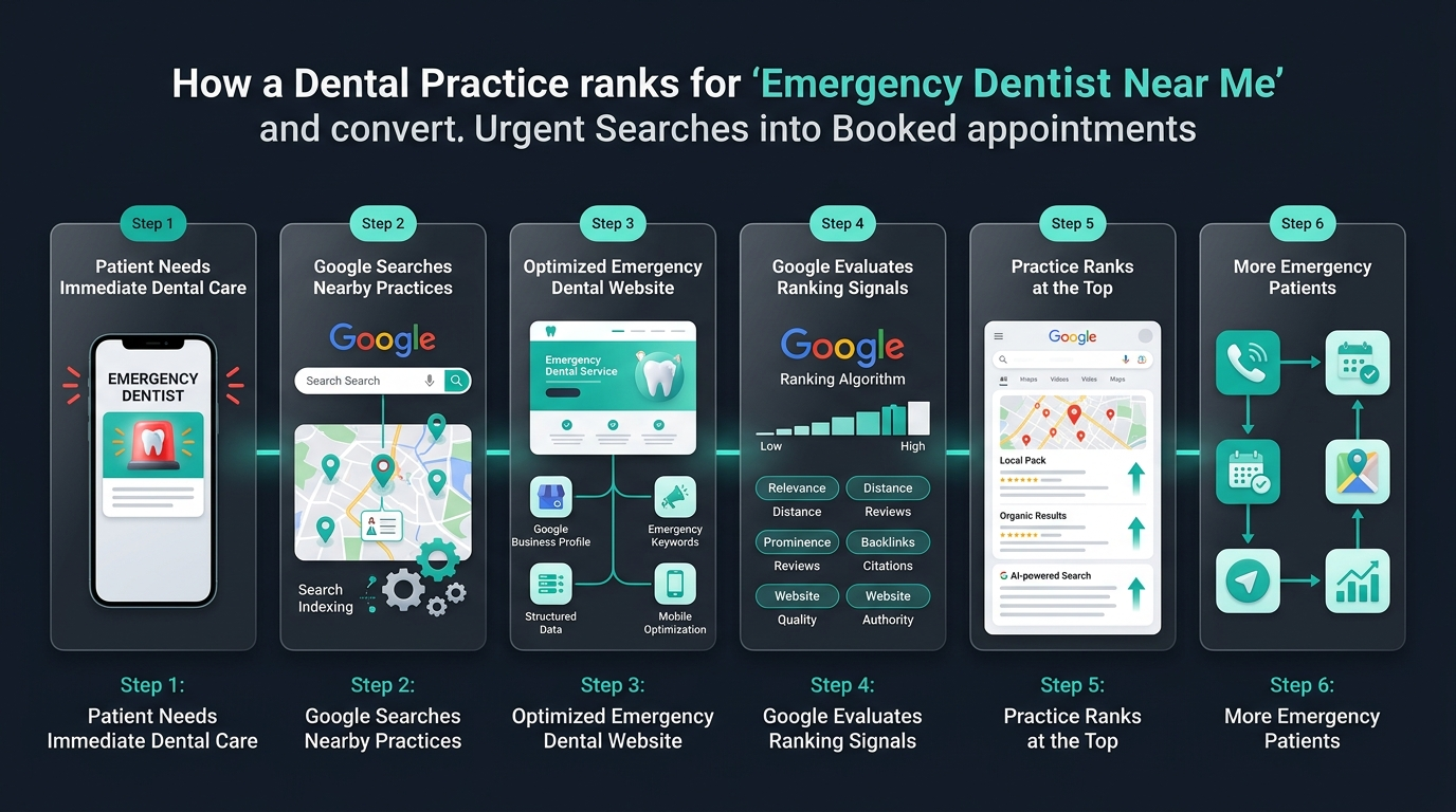 How to Rank for Emergency Dentist Near Me guide featured banner