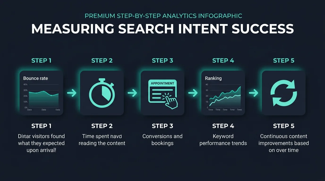 Measuring search intent success with analytics metrics and KPIs