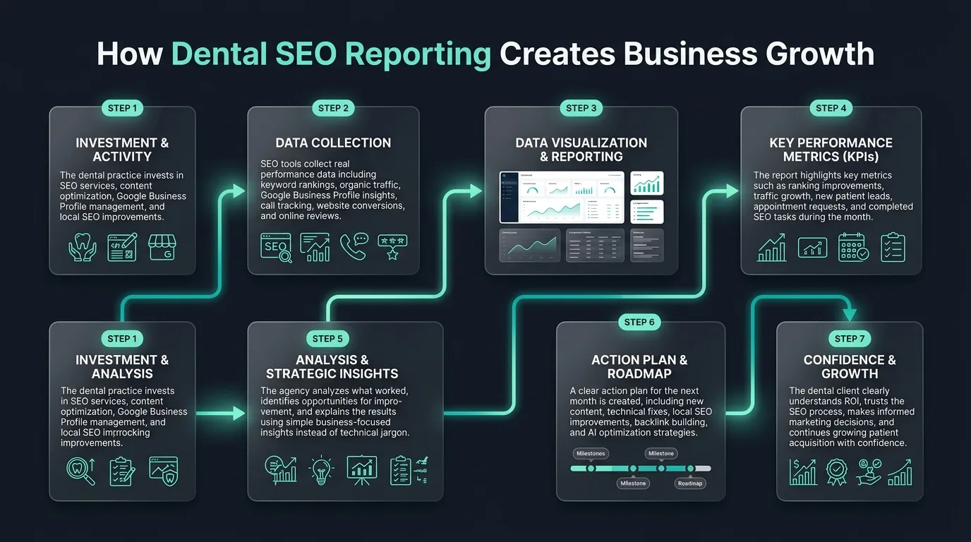 How to Report SEO Results to Dental Clients featured hero banner
