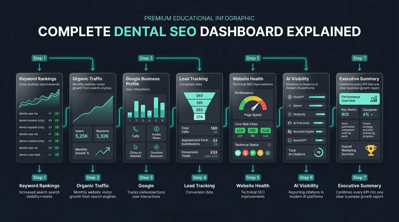 Visualizing dental traffic acquisition growth trends