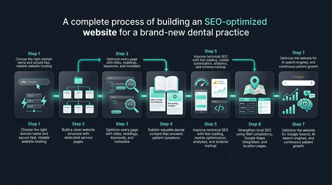 New Dental Practice Website SEO Checklist guide featured hero banner